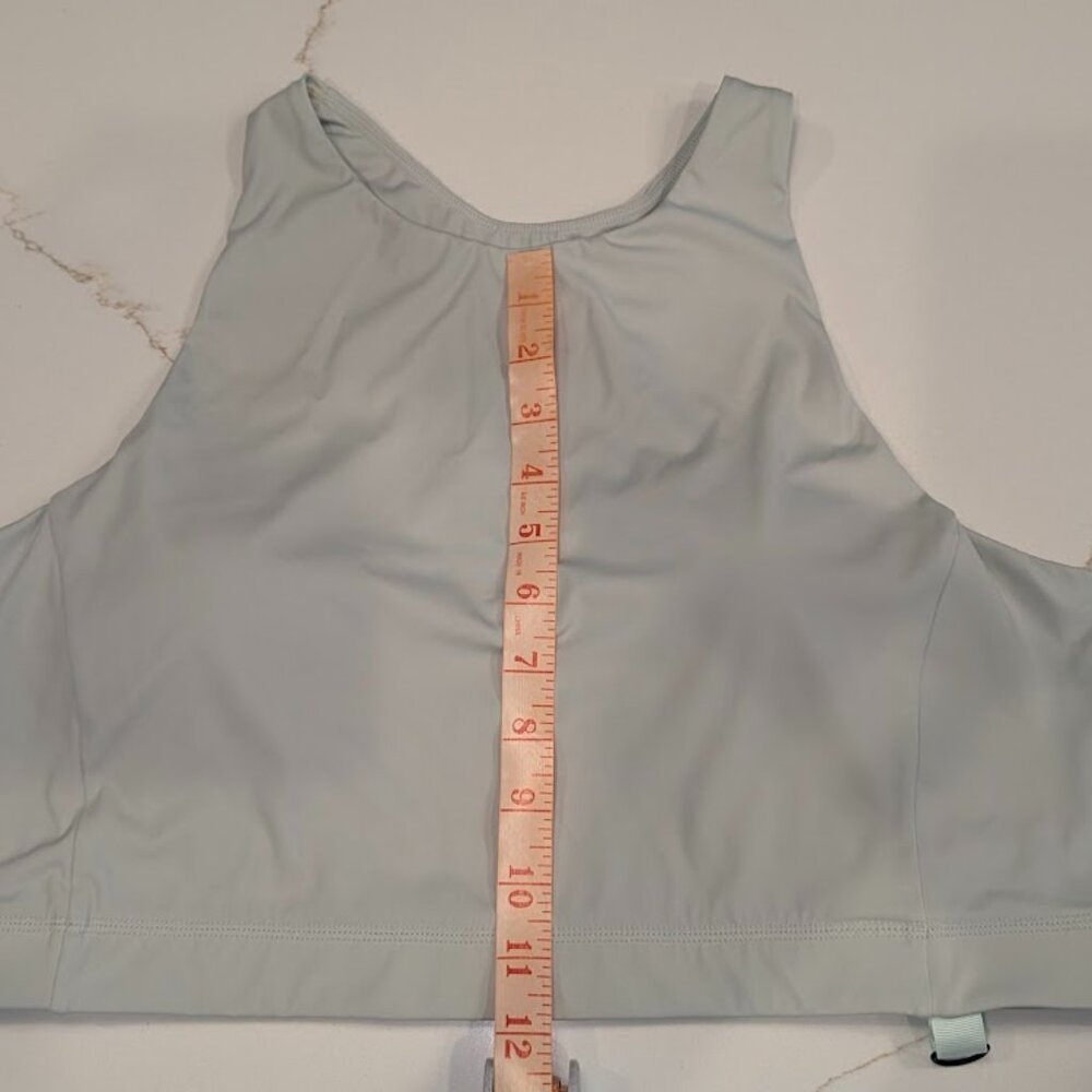 Wondery Outdoors Off Width Jacinto Size XL Light Green Sports Bra Crop Top